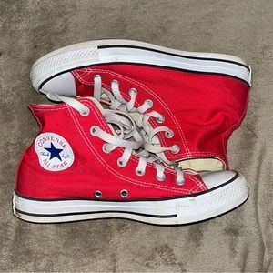 Red converse WILL BE DEEP CLEANED BEFORE SHIPPED OUT